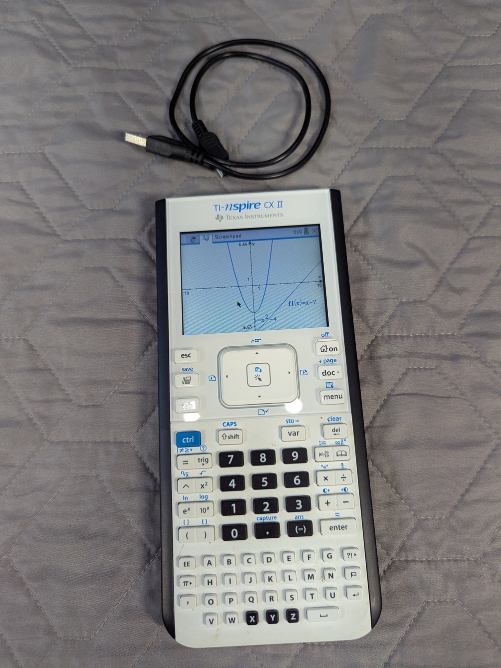Texas Instruments TI-Nspire CX II Graphing Calculator - White/Black